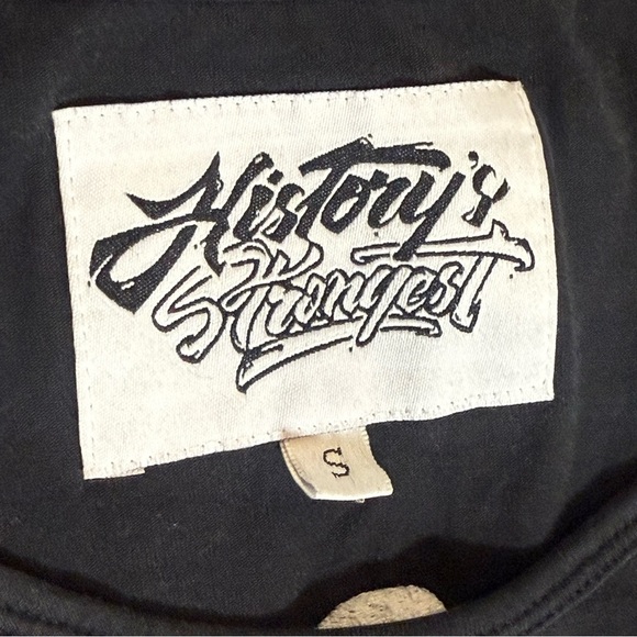 Vintage Y2K Action Wave Graphic Tee S History’s Strongest Surf Skate Streetwear - Picture 4 of 7